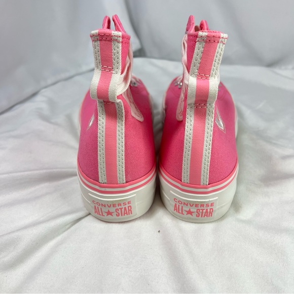 Chuck Taylor All Star Lift Platform Retro Varsity - Oops Pink Sz 7.5 NWT - Picture 6 of 11